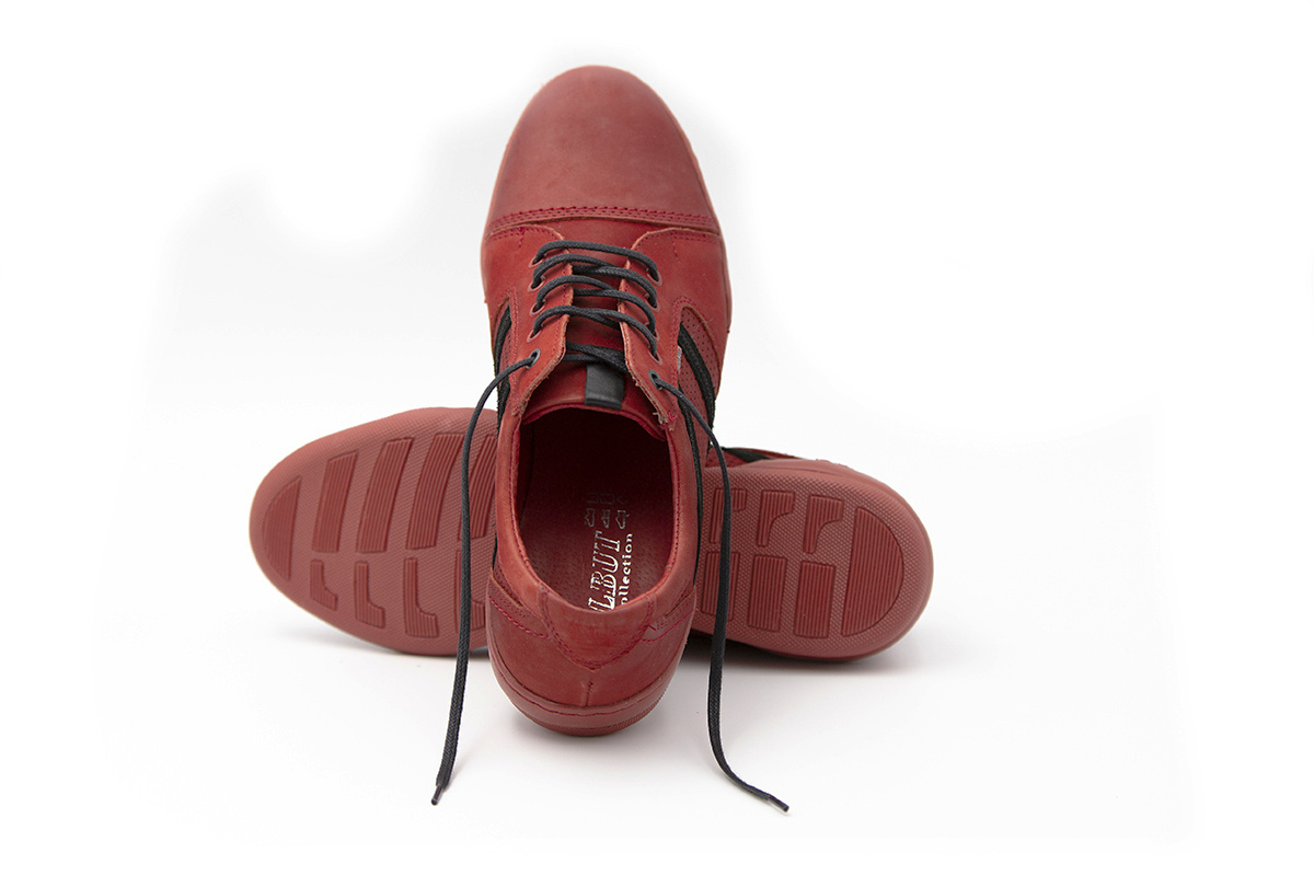 Buty męskie skóra casual red PolBut od dobrebutypl Buty męskie skóra casual red PolBut od dobrebutypl