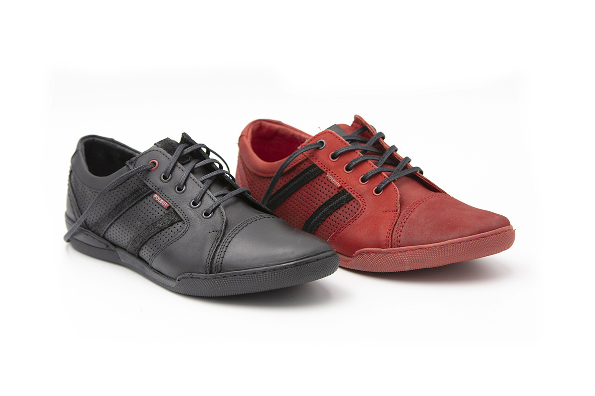 Buty męskie skóra casual red PolBut od dobrebutypl Buty męskie skóra casual red PolBut od dobrebutypl