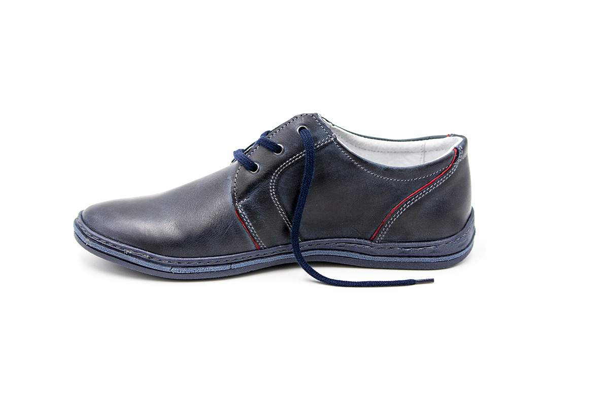 Buty męskie skórzane casual niebieskie JOKER od dobrebutypl Buty męskie skórzane casual niebieskie JOKER od dobrebutypl