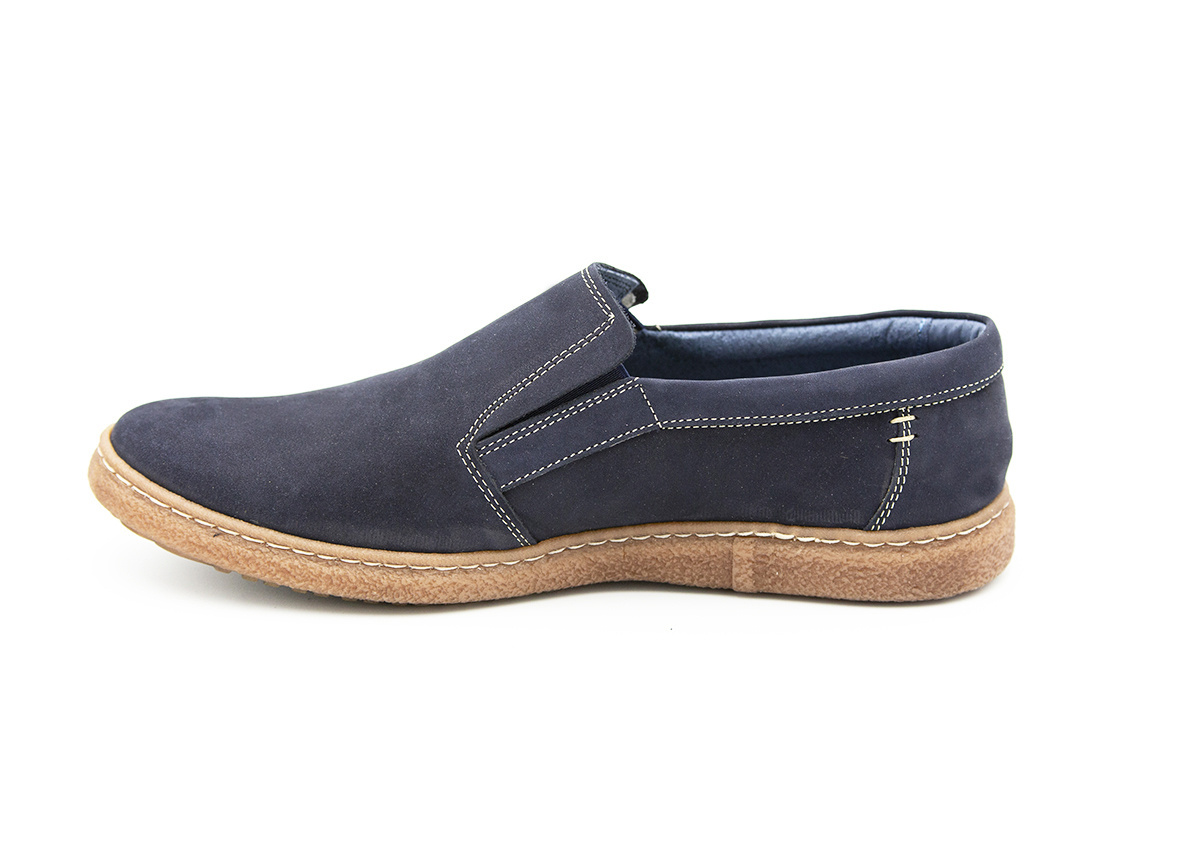 Buty męskie wsuwane nubuk Morek od dobrebutypl Buty męskie wsuwane nubuk Morek od dobrebutypl