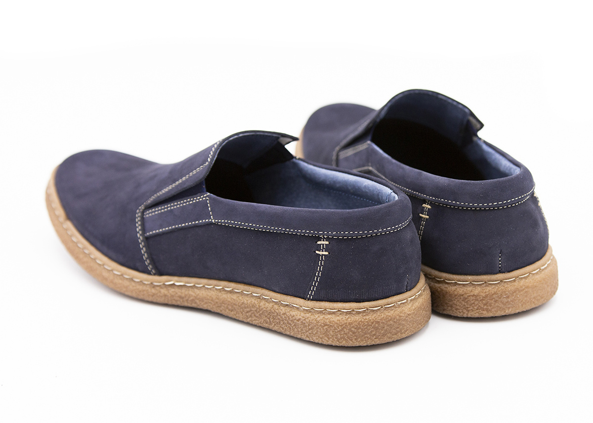Buty męskie wsuwane nubuk Morek od dobrebutypl Buty męskie wsuwane nubuk Morek od dobrebutypl