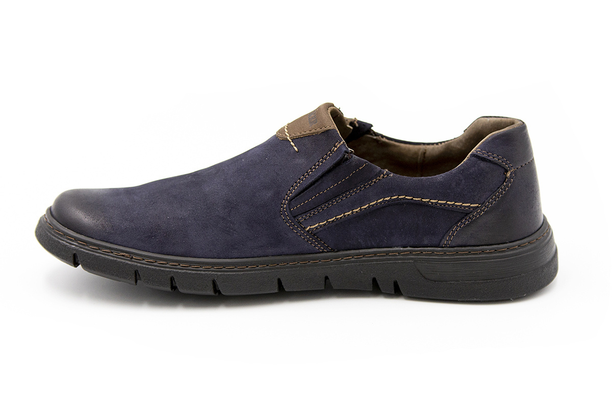 Męskie buty nubuk wsuwane casual blue JOKER od dobrebutypl Męskie buty nubuk wsuwane casual blue JOKER od dobrebutypl
