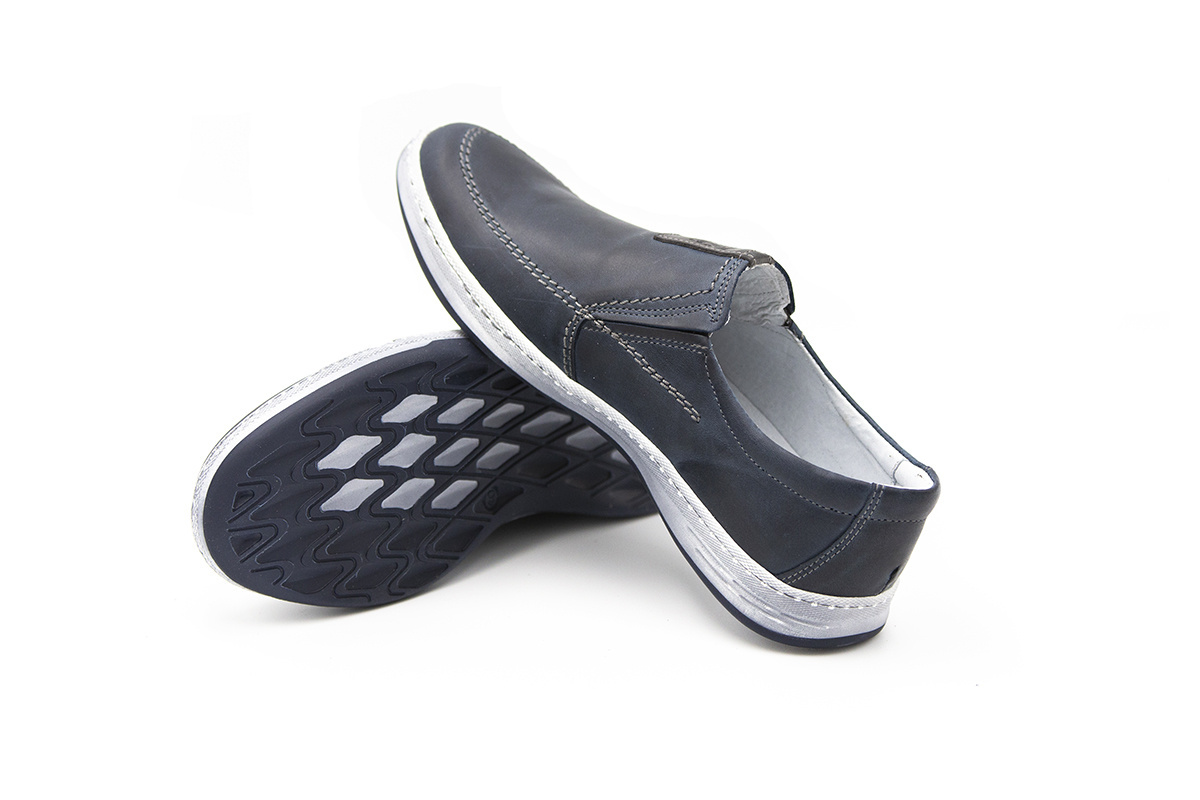 Męskie buty wsuwane casual niebieskie JOKER od dobrebutypl Męskie buty wsuwane casual niebieskie JOKER od dobrebutypl